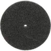 Meule unitaris&eacute;e EXL Scotch-Brite, 5" x 1/2", Arbre de 1/4", Grain de Fin, Carbure de silicium Auto-Cam