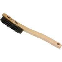 Scratch Brush, Stainless Steel, 3 x 19 Wire Rows, 13-11/16" Long Auto-Cam