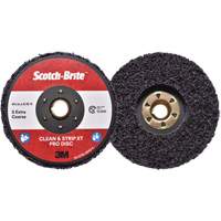 Disque  Clean and Strip  XT Pro Scotch-Brite, 4-1/2" dia., Grain Extra grossier, Carbure de silicium Auto-Cam