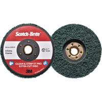 Disque extra coupe  Clean and Strip  XT Pro Scotch-Brite, 4-1/2" dia., Grain Extra grossier, Oxyde d'aluminium Auto-Cam
