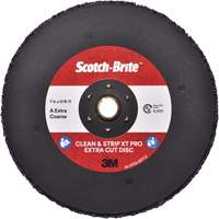Disque extra coupe  Clean and Strip  XT Pro Scotch-Brite, 7" dia., Grain Extra grossier, Oxyde d'aluminium Auto-Cam