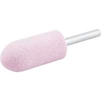 Vitrified Bond Mounted Point, A11, Aluminum Oxide, 7/8" Dia., 2" L, 80 Grit Auto-Cam