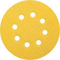 Gold Reserve A296 Paper H&L Vacuum Disc, 5" Dia., 120 Grit, Aluminum Oxide, C-Weight Auto-Cam