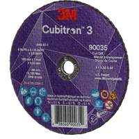 Cubitron 3 Cut-Off Wheel, 4" x 1/8", 3/8" Arbor, Type T1, Ceramic, 21000 RPM Auto-Cam