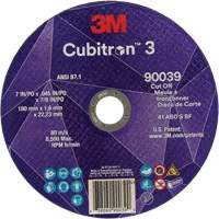 Meule &agrave; tronçonner Cubitron 3, 7" x 0,09", Arbre de 7/8", Type T27, C&eacute;ramique, 8500 Tr/min Auto-Cam
