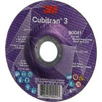 Cubitron 3 Cut-Off Wheel, 4-1/2" x 0.045", 7/8" Arbor, Type T27, Ceramic, 13300 RPM Auto-Cam
