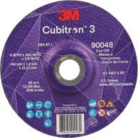 Cubitron 3 Cut-Off Wheel, 6" x 0.045", 7/8" Arbor, Type T27, Ceramic, 10200 RPM Auto-Cam