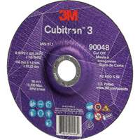 Cubitron 3 Cut-Off Wheel, 6" x 0.045", 7/8" Arbor, Type T27, Ceramic, 10200 RPM Auto-Cam