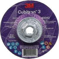 Cubitron 3 Cut-Off Wheel, 4-1/2" x 0.09", 5/8"-11 Arbor, Type T27, Ceramic, 13300 RPM Auto-Cam
