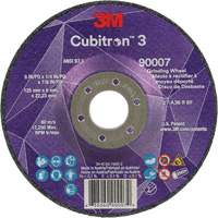 Cubitron 3 Depressed Centre Grinding Wheel, 5" x 1/4", 7/8" Arbor, Ceramic, Type T27 Auto-Cam