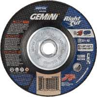 Gemini RightCut Right Angle Cut-Off Wheel, 4-1/2" x 0.045", 5/8"-11 Arbor, Type 27/42, Aluminum Oxide, 13580 RPM Auto-Cam
