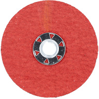 Blaze F980 Speed-Change Fastener Fiber Locking Disc, 4-1/2" Dia., 24 Grit, Ceramic Alumina Auto-Cam