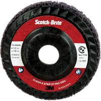 Disque Clean and Strip XT Pro XO-DC Scotch-Brite, 4-1/2" dia., Grain Extra grossier, Carbure de silicium Auto-Cam