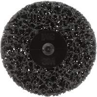 Disque de d&eacute;capage de rev&ecirc;tement Scotch-Brite Roloc 07461 CR- DH, 3" dia., Grain Extra grossier, Carbure de silicium Auto-Cam