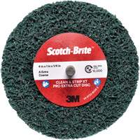 Disque Clean and Strip XT Pro Extra Cut Disc XC-DC Scotch-Brite, 4" dia., Grain Extra grossier, Oxyde d'aluminium Auto-Cam