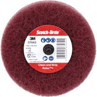 Scotch-Brite Roloc Plus General Purpose Scuffing Wheel, 4" Dia. Auto-Cam