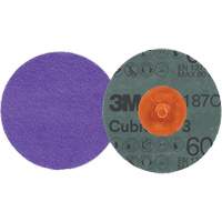 Disque en fibre Roloc Cubitron 3, 2" dia., Grain 60+, C&eacute;ramique Auto-Cam