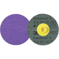 Cubitron 3 Roloc Fibre Disc, 4" Dia., 80+ Grit, Ceramic Auto-Cam