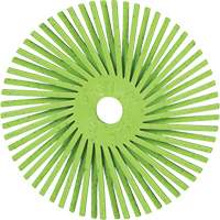 Brosse radiale en soies de pr&eacute;cision type A PN-RB Scotch-Brite , C&eacute;ramique, Grain 50+, 3" dia. Auto-Cam