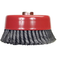 Knotted Wire Cup Brush, 6" Dia. x 5/8"-11 Arbor Auto-Cam