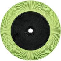 Scotch-Brite Type S Precision Radial Bristle Brush PN-RB with Flange, Ceramic, 50+ Grit, 8" Dia. Auto-Cam