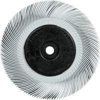 Scotch-Brite Type C Precision Radial Bristle Brush PN-RB with Keyway Core, Ceramic, 120+ Grit, 6" Dia. Auto-Cam