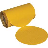 Disque abrasif dor&eacute; en rouleau Stikit 09316, 6" dia., Grain 240, Oxyde d'aluminium Auto-Cam