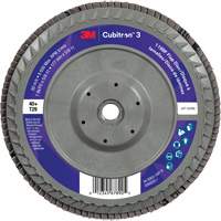 Cubitron 3 Conical  Flap Disc with Quick Change 1169F, 7" x 5/8"-11, Type T29, 40+ Grit, Ceramic Auto-Cam