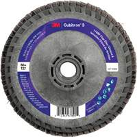 Cubitron 3 Flat Flap Disc with Quick Change 1169F, 4-1/2" x 5/8"-11, Type T27, 60+ Grit, Ceramic Auto-Cam