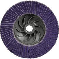 Cubitron 3 Conical  Flap Disc with Quick Change 1169F, 4-1/2" x 5/8"-11, Type T29, 80+ Grit, Ceramic Auto-Cam