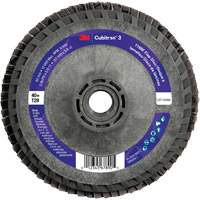 Cubitron 3 Conical  Flap Disc with Quick Change 1169F, 5" x 5/8"-11, Type T29, 40+ Grit, Ceramic Auto-Cam