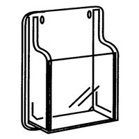 Literature Displays, Wall Mount, 9 Slots, Plastic, 30" W x 2" D x 36-7/8" H Auto-Cam