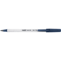 Stylo &agrave; bille Bic Round Stic, Bleu, 1 mm Auto-Cam