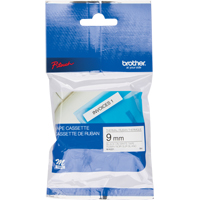 Label Tape, 9 mm x 26-1/4', Black on White Auto-Cam