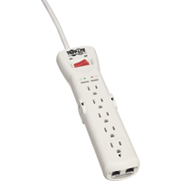 Protect-It Surge Suppressors, 7 Outlets, 2470 J, 1800 W, 7' Cord Auto-Cam