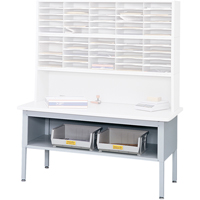 E-z Sort&reg; Mailroom Furniture-sorting Tables With Shelf-base Table With Shelf, 60" W x 28" D x 36" H, Laminate Auto-Cam