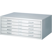 FacilTM Flat File Cabinets, 5 Drawers, 40" W x 26" D x 16-3/8" H OJ915 | Auto-Cam