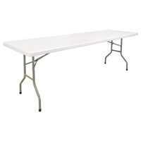 Table pliante, Rectangulaire, 96" l x 30" la, Polyéthylène, Blanc ON600 | Auto-Cam