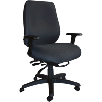 Cierra Heavy Duty Ergonomic Chairs, Fabric, Black, 400 lbs. Capacity Auto-Cam