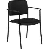 Chaises empilables, Tissu, Hauteur 32", Capacit&eacute; 300 lb, Noir Auto-Cam