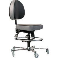Chaise ergonomique TF 180<sup>MC</sup>, Vinyle, Noir OP492 | Auto-Cam