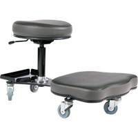 Chaise ergonomique Flex, Vinyle, Noir/gris Auto-Cam