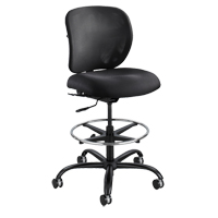 Vue Heavy-Duty Stool, Nylon, Black, 350 lbs. Capacity Auto-Cam