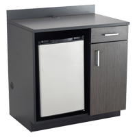 Armoire modulaire, M&eacute;lamine, 39" h x 36" la x 25" P, Nuit d'Asie/noir Auto-Cam
