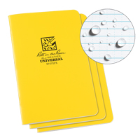 All-Weather Notebook, Soft Cover, Yellow, 48 Pages, 4-5/8" W x 7" L Auto-Cam