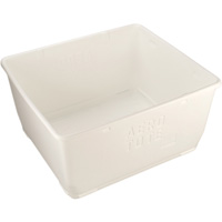 Food Storage Container, Plastic, 108 gal. Capacity, White Auto-Cam