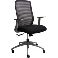 Chaise de bureau ajustable série Era<sup>MC</sup>, Tissu/Mailles, Noir, Capacité 250 lb OQ965 | Auto-Cam