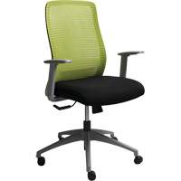 Chaise de bureau ajustable série Era<sup>MC</sup>, Tissu/Mailles, Vert, Capacité 250 lb OQ966 | Auto-Cam
