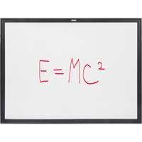 Tableau blanc à cadre MDF noir, Effacement à sec/Magnétique, 48" la x 36" h OR132 | Auto-Cam