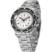Grande montre automatique de plongée édition arctique GSAR avec bracelet en acier inoxydable, Numérique, À piles, 41 mm, Argent OR475 | Auto-Cam